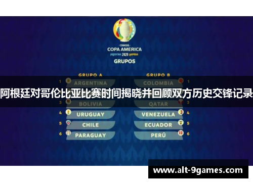阿根廷对哥伦比亚比赛时间揭晓并回顾双方历史交锋记录 阿根廷对哥伦比亚比赛时间揭晓并回顾双方历史交锋记录